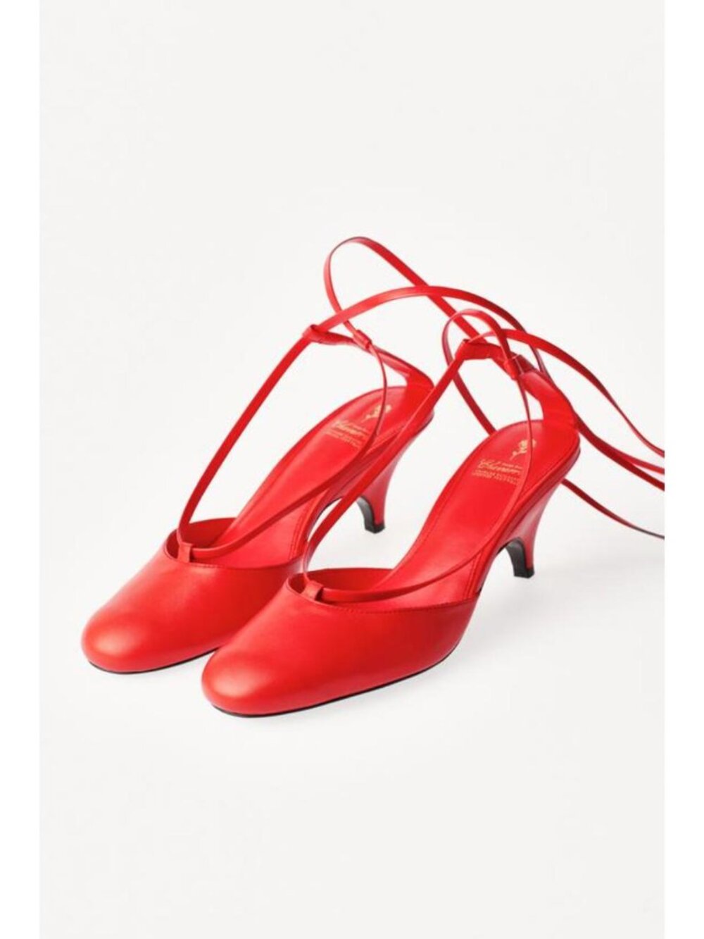 ZARA WILLY CHAVARRIA X ZARA LEATHER STRAPPY HEELS - Picture 5 of 7